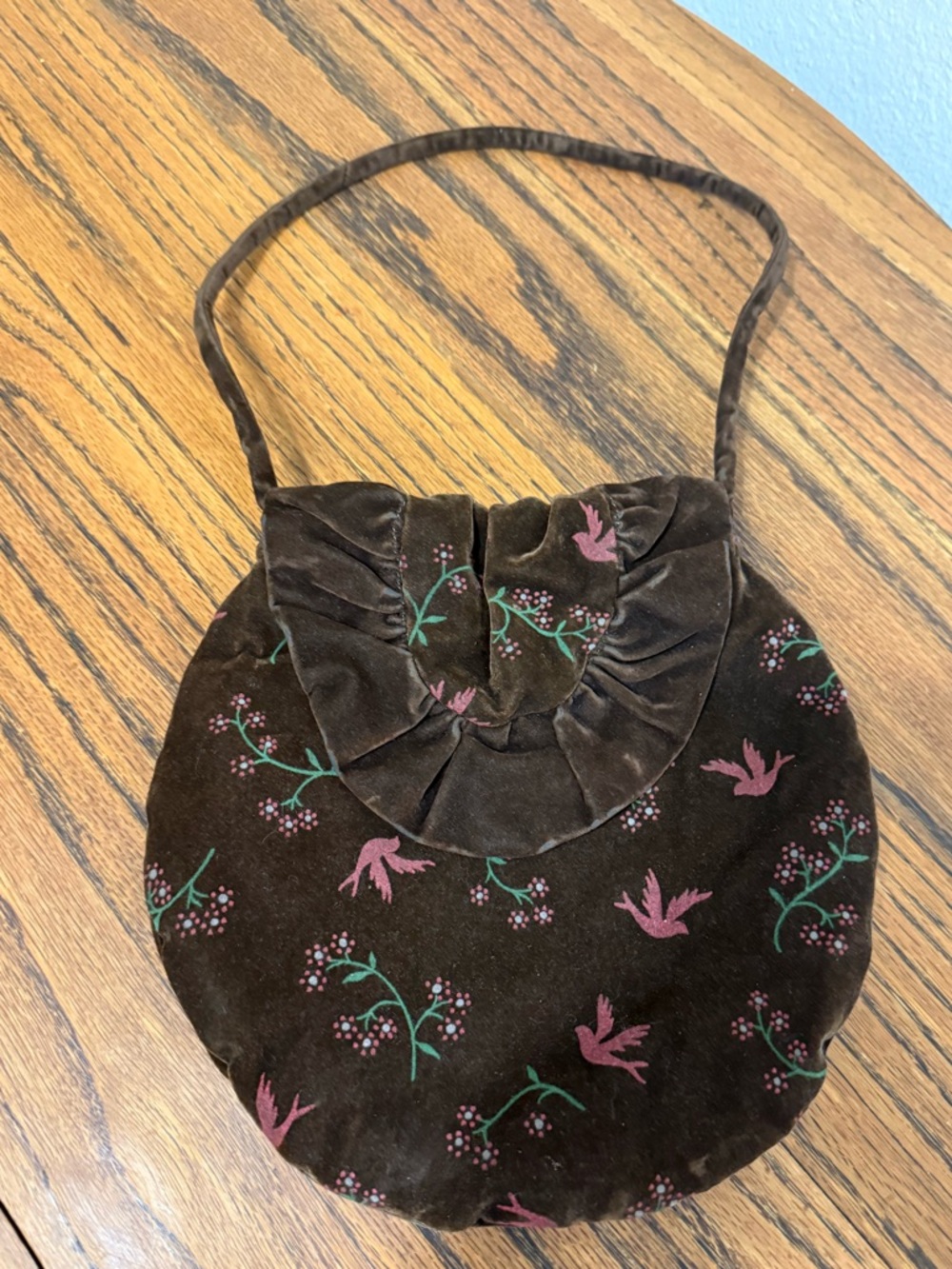 Vintage 90s velvet small handbag